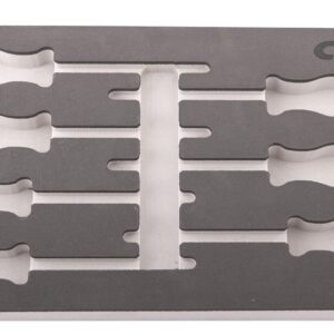 Mousse vide d'insert tournevis torx T10-40 (7 pcs) de format 1/3 de tiroir servante d'atelier - SA 0827 - CLAS Equipements