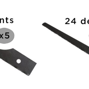Lot de 5 lames 24 dents + 5 lames 32 dents pour scie OP 1470 - SA 1472 - CLAS Equipements