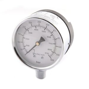 Manomètre 0-600bar pour pompe à tarer les injecteurs AC 4012 - SA 4001 - CLAS Equipements