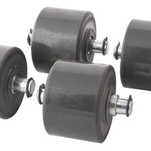 Jeu de 4 roues fixes ø50x36mm pour cric rouleur OH 6020 - SA 6020 - CLAS Equipements