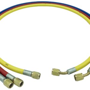 Flexible 2m f1/4" x f1/4" sae 45° bleuFlexible 2M F1/4" x F1/4" SAE 45° bleu pour station de recharge de climatisation - SA 8714 - CLAS Equipements