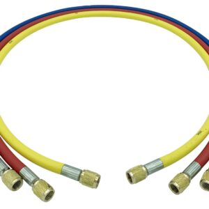 Flexible 4m f1/4" x f1/4" sae droit rougeFlexible 4M F1/4" x F1/4" SAE droit rouge pour station de recharge de climatisation - SA 8744 - CLAS Equipements